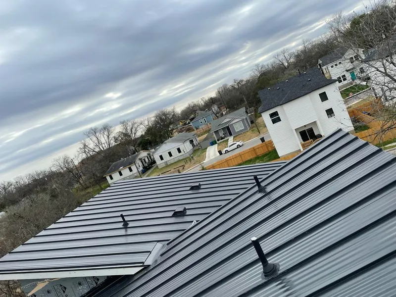 Standing seam metal roof panels with vents for Skylight Repair in Bluffdale
